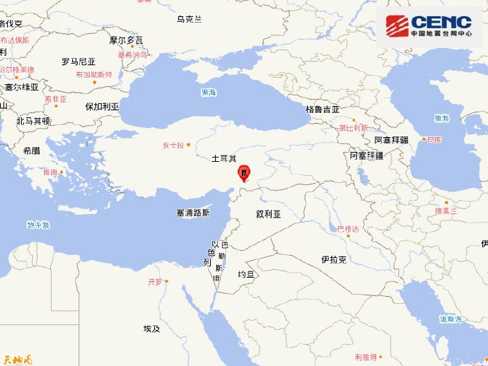 土耳其发生7.8级地震 已致土叙两国175人死亡_图1-1